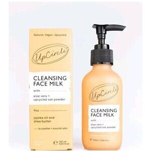 UpCiRCLE VEGAN Cleansing Face Milk w/Aloe Vera Shea Butter Upcycled Oats 4.5oz